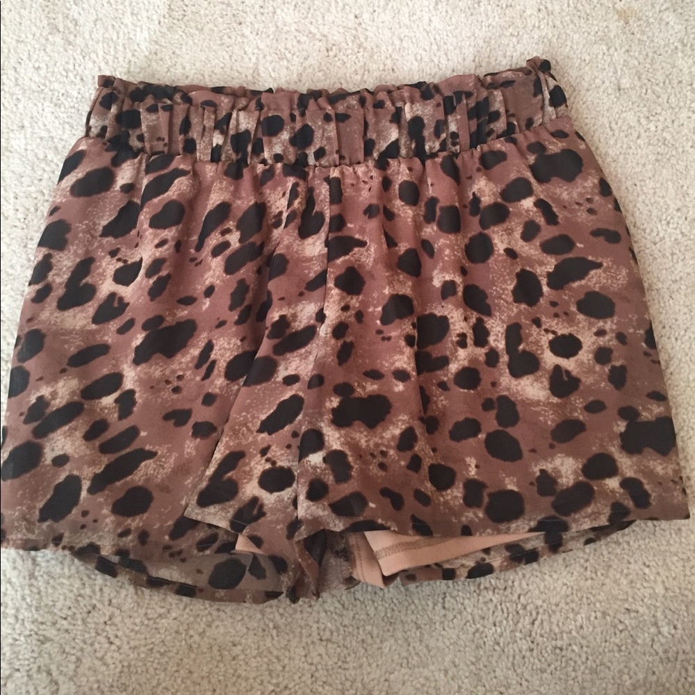 Leopard Print Women's Shorts